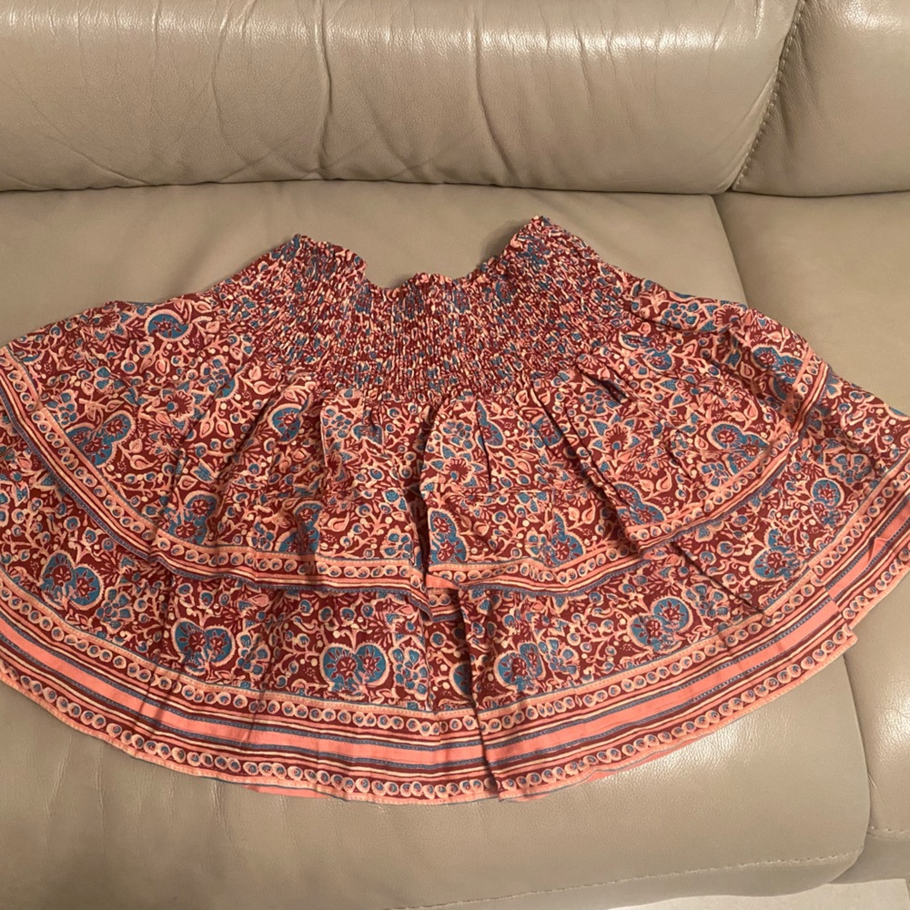 OMIKA Handmade Mango Poppy Smocked Tiered Skirt - NWOT - Medium - Picture 2 of 12
